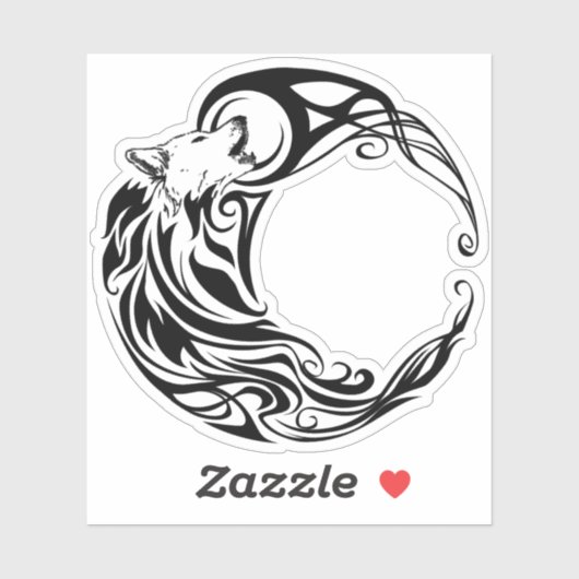 部族の狼 シール (シート)