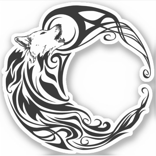 部族の狼 シール (正面)