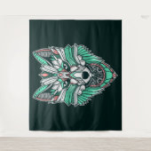 部族の狼 タペストリー (正面)