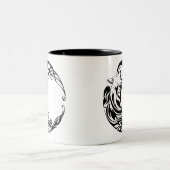 部族の狼 ツートーンマグカップ (中央)