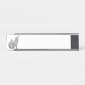 部族の狼 デスクネームプレート (正面)