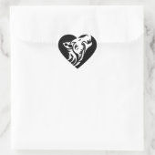 部族の狼 ハートシール (バッグ)