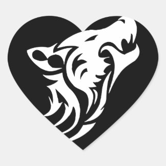 部族の狼 ハートシール