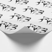 部族の狼 ラッピングペーパー (角)