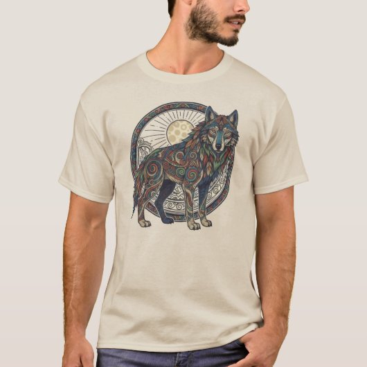 部族の狼 Tシャツ (正面)