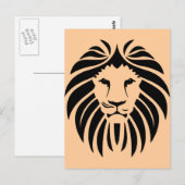 部族の獅子頭 ポストカード (正面/裏面)