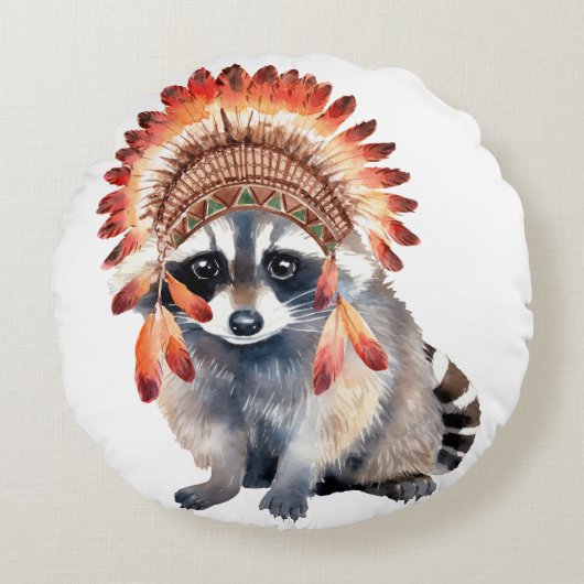 部族の盗賊 ラウンドクッション (正面)