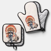 部族の盗賊 鍋つかみ&鍋敷きセット (正面/裏面)