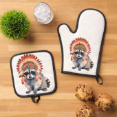 部族の盗賊 鍋つかみ&鍋敷きセット (トップダウン)