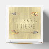 部族の矢は勇敢な赤ちゃんシャワー フェイバーボックス (上部)