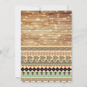 部族の矢を持つ少年をテーマにした招待状 招待状 (裏面)