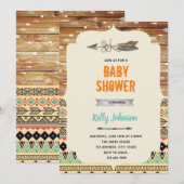 部族の矢を持つ少年をテーマにした招待状 招待状 (正面/裏面)