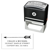 部族の矢印差出人住所スタンプ セルフインキングスタンプ (インサイチュ)