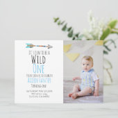 部族の矢 ワイルドワン 矢の写真招待状 招待状 (スタンド正面)