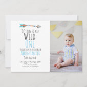 部族の矢 ワイルドワン 矢の写真 招待状 (正面)