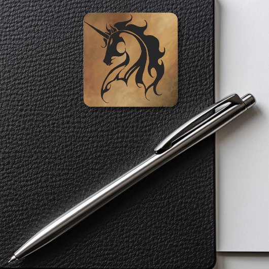 部族の石のユニコーン スクエアシール