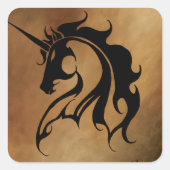 部族の石のユニコーン スクエアシール (正面)