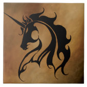 部族の石のユニコーン タイル (正面)