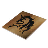 部族の石のユニコーン タイル (側面)