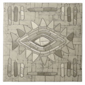 部族の砂モザイクアート タイル (正面)