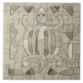 部族の砂モザイクアート タイル (正面)