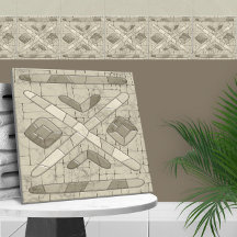 部族の砂モザイクアート