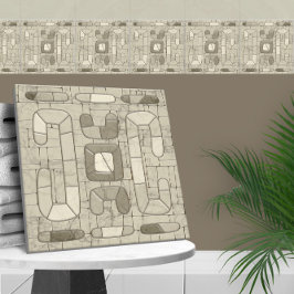 部族の砂モザイクアート タイル