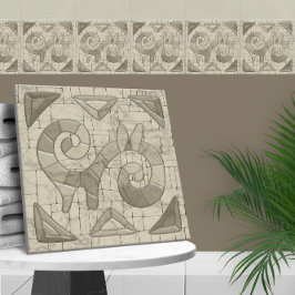 部族の砂モザイクアート タイル