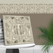 部族の砂モザイクアート