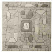 部族の砂モザイクアート タイル (正面)