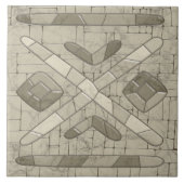 部族の砂モザイクアート タイル (正面)