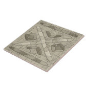 部族の砂モザイクアート タイル (側面)