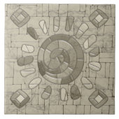 部族の砂モザイクアート タイル (正面)