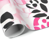 部族の精神:ピンク、黒、白 ラッピングペーパー (ロールコーナー)