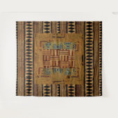 「部族の糸:文化で宇宙を注入」 タペストリー (正面(横))