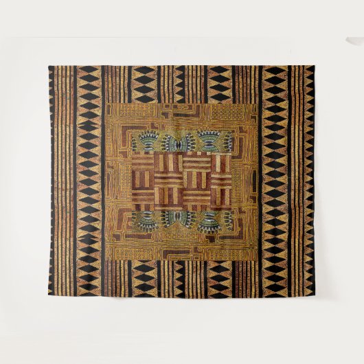 「部族の糸:文化で宇宙を注入」 タペストリー (正面(横))