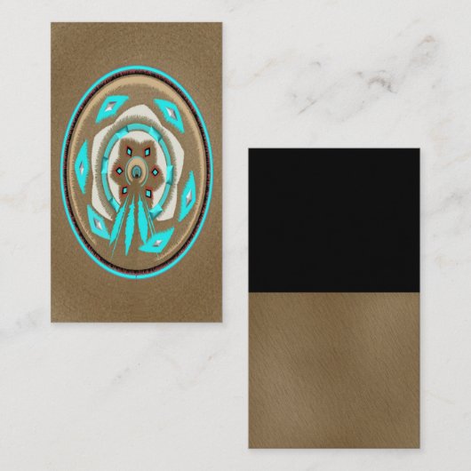 部族の羽の名刺 名刺 (正面/裏面)