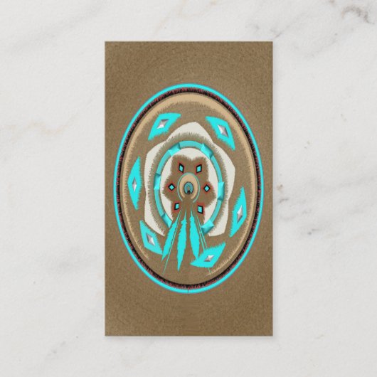 部族の羽の名刺 名刺 (正面)