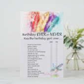 部族の羽の誕生日は常に、またはゲームしない (スタンド正面)