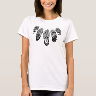 部族の羽毛Tシャツ Tシャツ