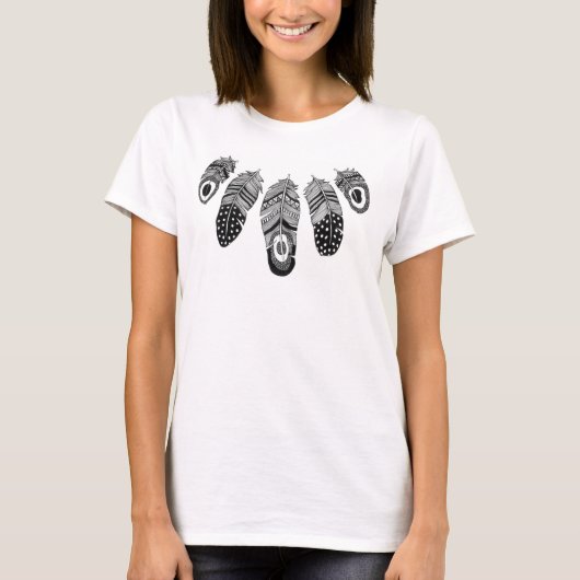 部族の羽毛Tシャツ Tシャツ (正面)