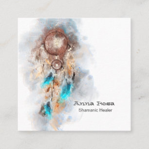 *~*部族の聖シャーメンシャーマンドリームキャッチャー スクエア名刺