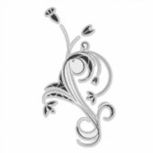 部族の花 シール (正面)