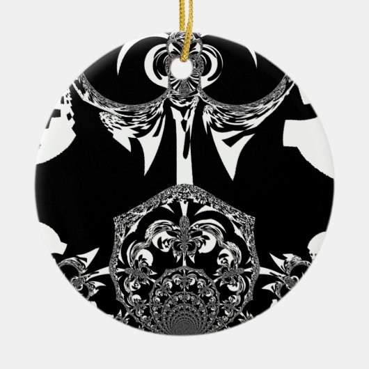 部族の花 セラミックオーナメント (正面)