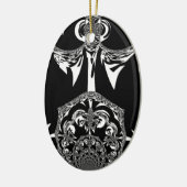 部族の花 セラミックオーナメント (左)