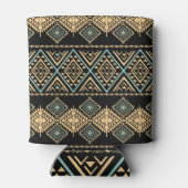 部族の芸術、民族幾何学、カラフルパターン。 缶クーラー (裏面)