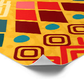 部族の要素、汎用性のシームレスパターン。 ポスター (角)