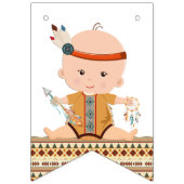 部族の赤ちゃんシャワーのバナー バンティングフラッグ (第1の旗)