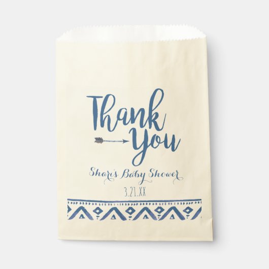 部族の赤ちゃんシャワーの好意バッグ フェイバーバッグ (正面)