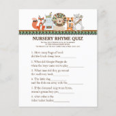 部族の赤ちゃんシャワーゲーム単語スクランブル韻クイズ (裏面)